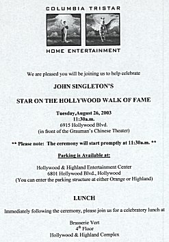 Ceremony and lunch invite